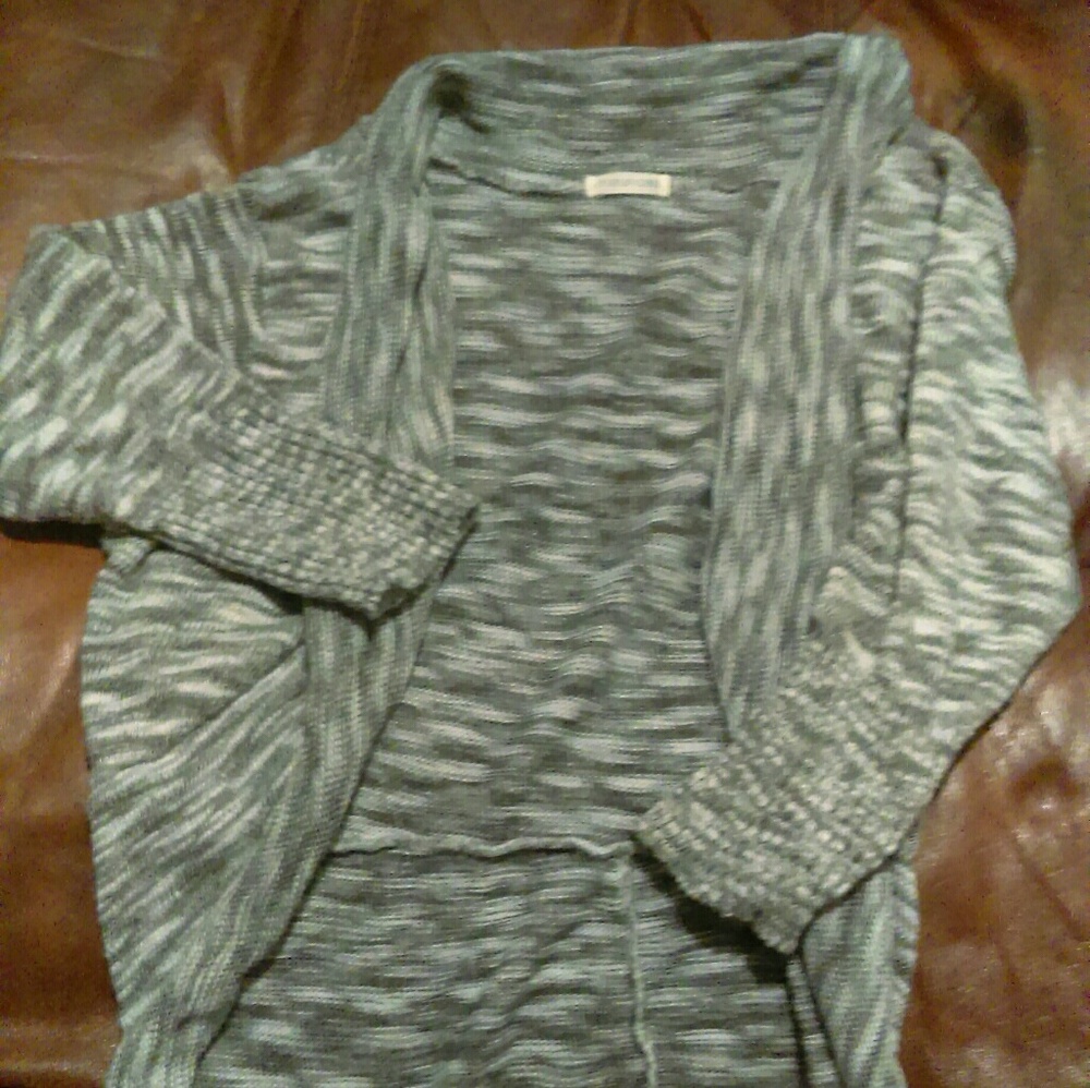 Gray sweater cardigan